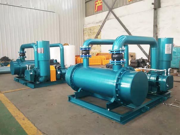 雙級(jí)串聯(lián)羅茨風(fēng)機(jī)工廠實(shí)拍圖 雙級(jí)串聯(lián)羅茨鼓風(fēng)機(jī)(圖2)